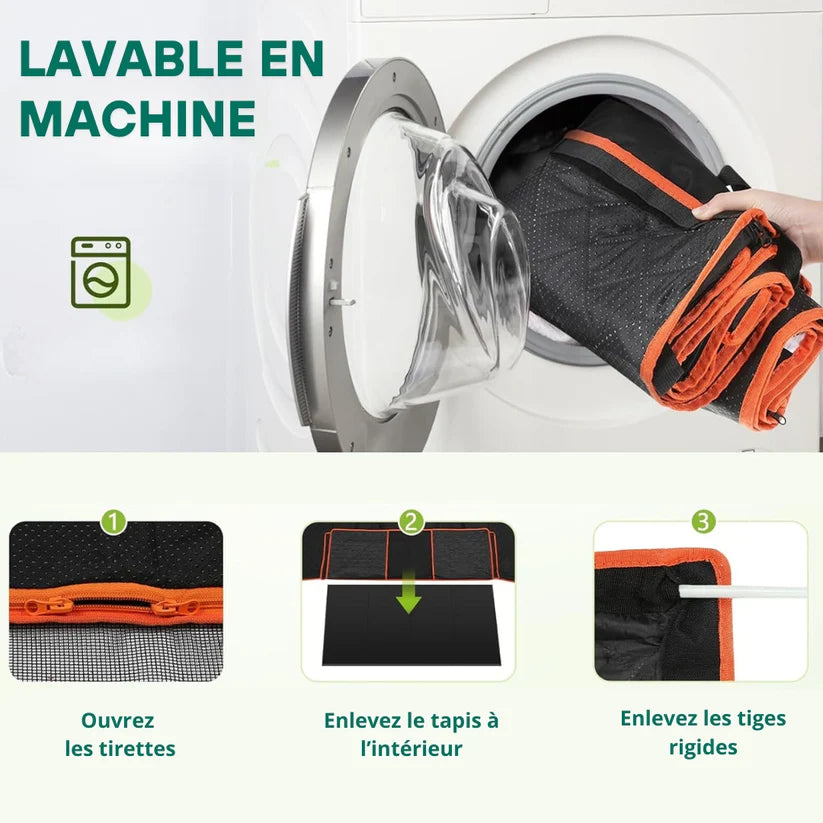 CaniMoov+™ – Housse de Protection Voiture pour Chien avec Base Rigide + Plaid MoovFit™ Offert