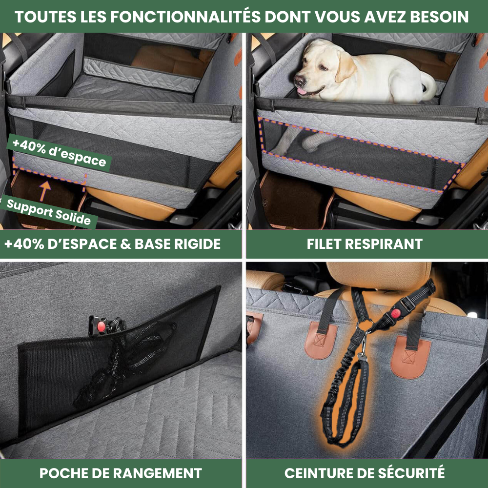 CaniMoov+™ – Caisse de Transport Voiture pour Chien