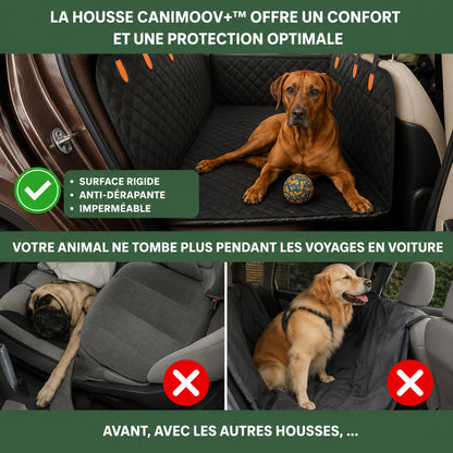 CaniMoov+™ – Housse de Protection Voiture pour Chien avec Base Rigide