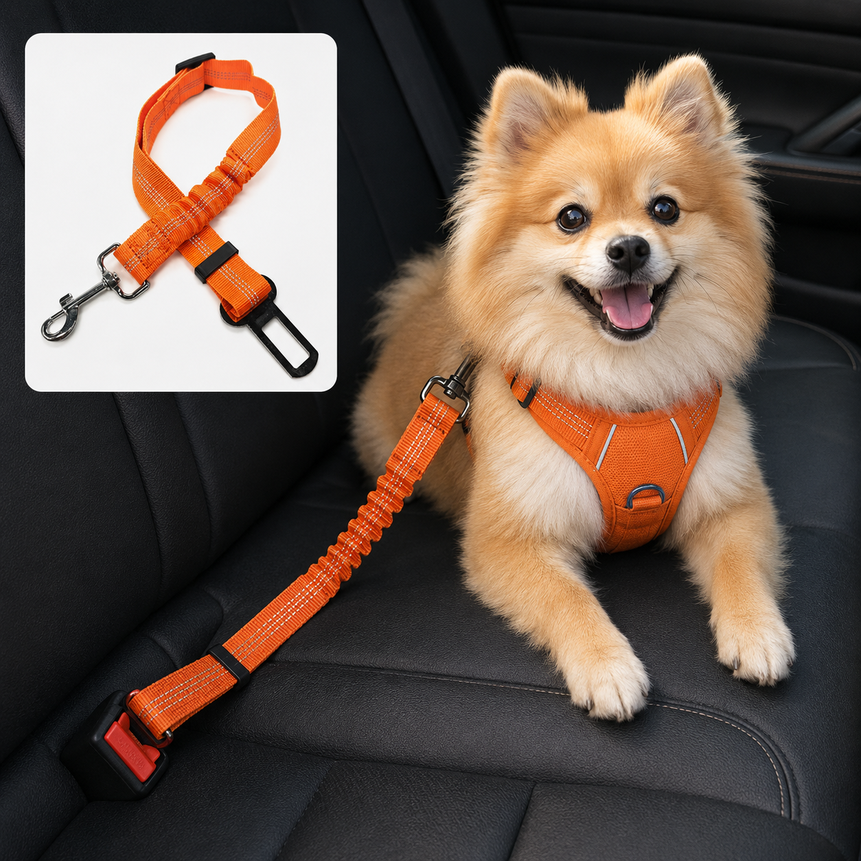 Ceinture de sécurité ajustable pour chien
