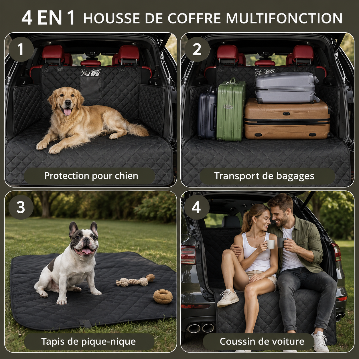 CaniCargo+™ - Housse de coffre premium pour chien