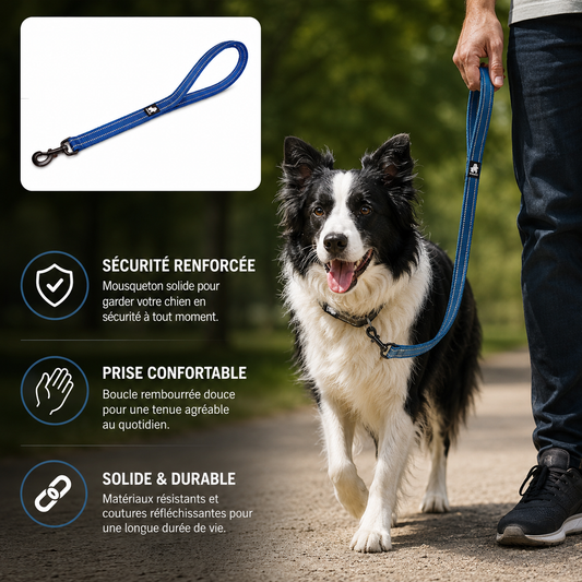 CaniLead+™ - Laisse réfléchissante premium pour chien