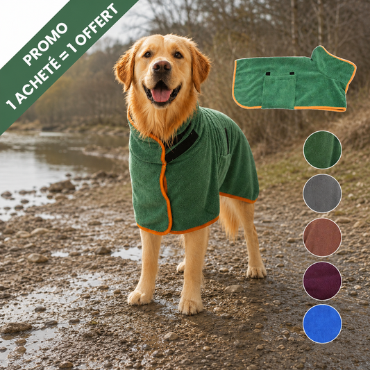 CaniDry+™ -  Peignoir ultra-absorbant pour chien