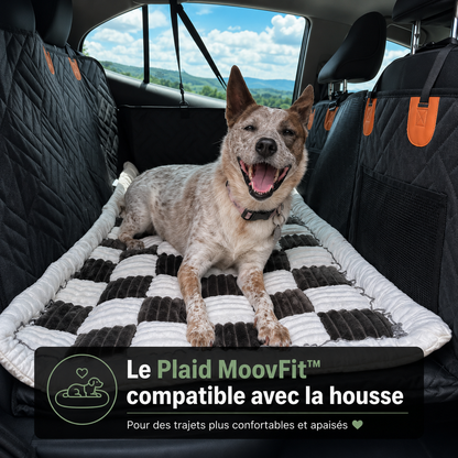 CaniMoov+™ – Housse de Protection Voiture pour Chien avec Base Rigide + Plaid MoovFit™ Offert