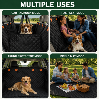 CaniMoov+™ Premium Dog Car Seat Cover with Rigid Base