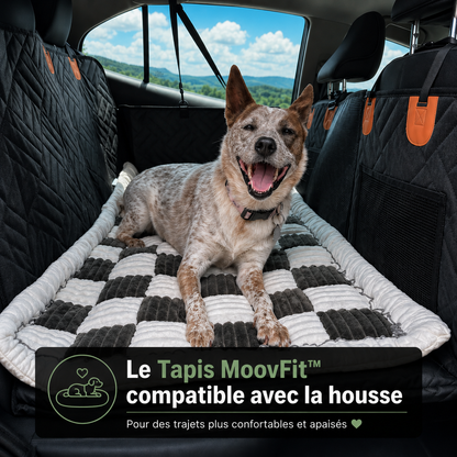 CaniMoov+™ – Housse de Protection Voiture pour Chien avec Base Rigide + Tapis MoovFit™ Offert