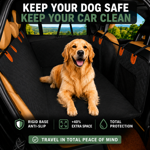 CaniMoov+™ Premium Dog Car Seat Cover with Rigid Base