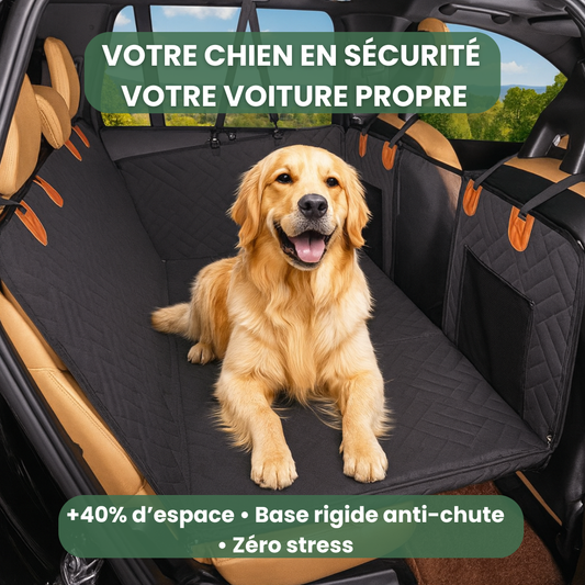 CaniMoov+™ – Housse de Protection Voiture pour Chien avec Base Rigide