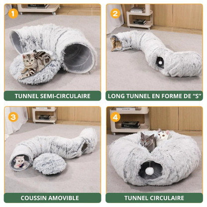 CaniCocoon+™ | Tunnel coussin Zen & Confort Ultra-Doux