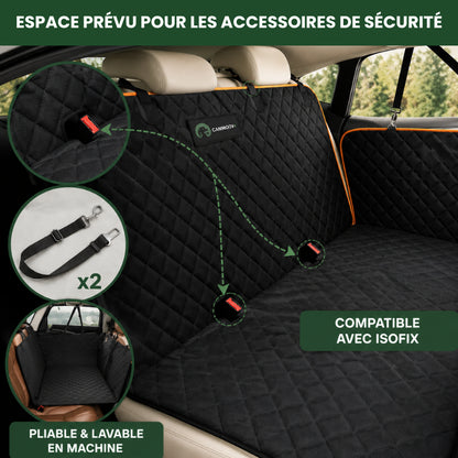 CaniMoov+™ – Housse de Protection Voiture pour Chien avec Base Rigide